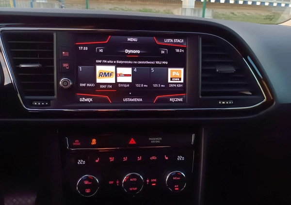 Seat Leon cena 67950 przebieg: 145630, rok produkcji 2019 z Łuków małe 631